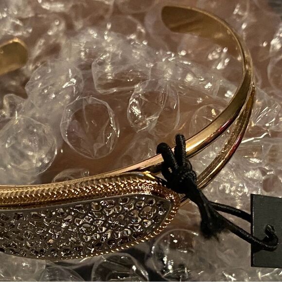 nOir Bracelet | Cuff Design | Adjustable | Gold & Silver Filigree | NWT - Picture 5 of 6